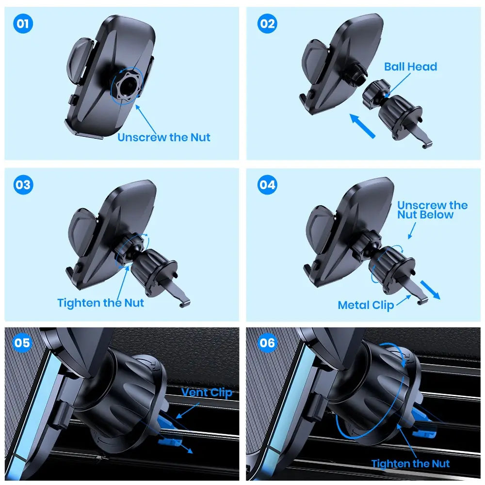 Car rotating air outlet accessories with hooks brackets and support feet