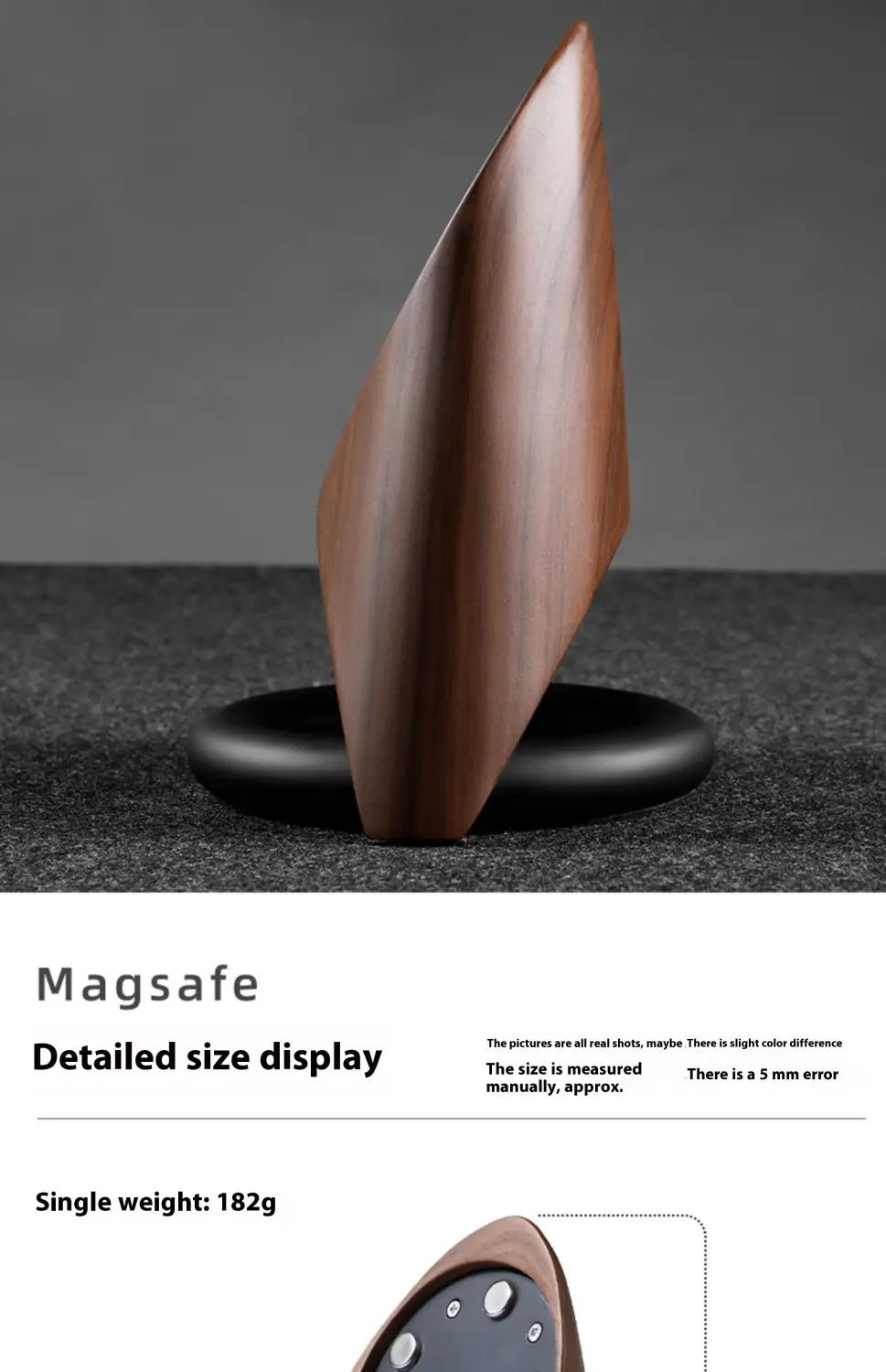 Magnetic Desktop Rack with Wireless Charger for Mobile Phones