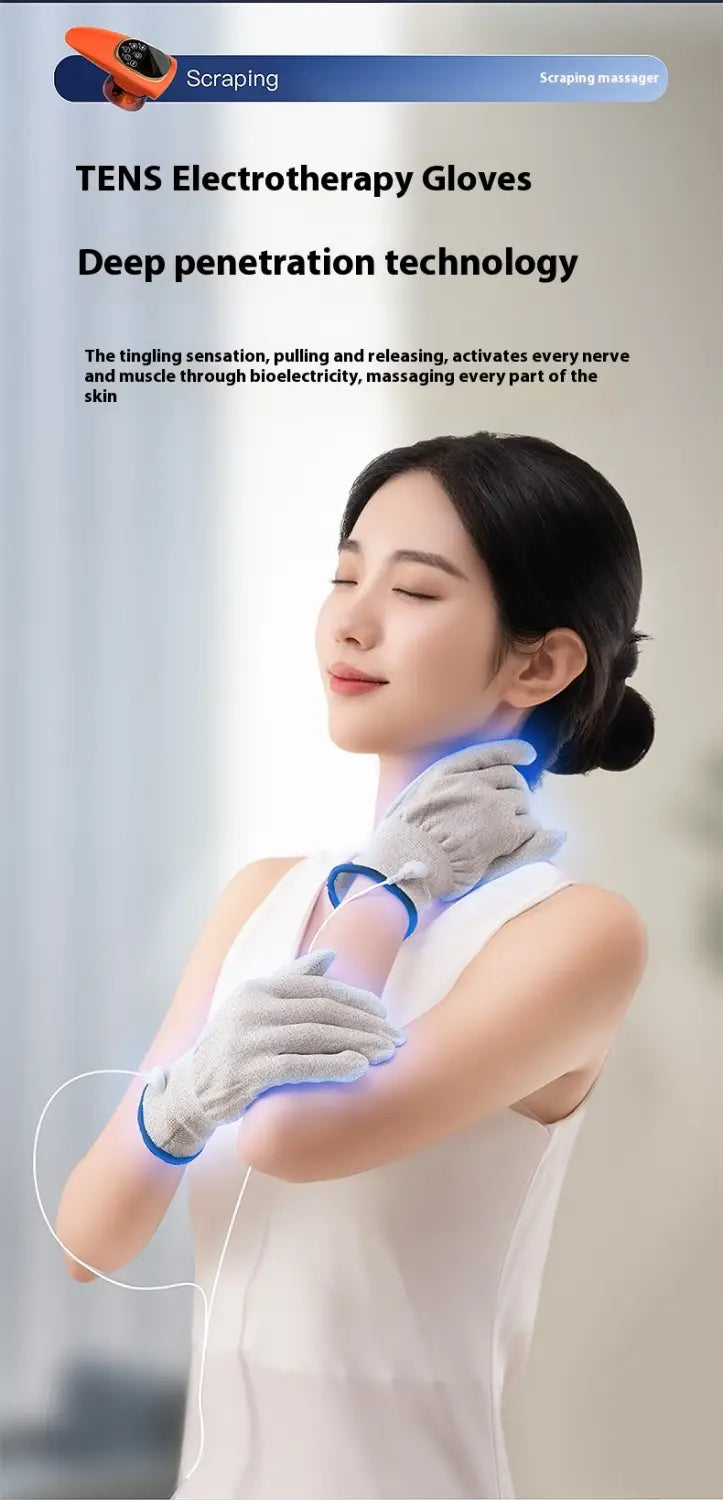 Electric Scraping EMS Micro Current Vacuum Therapy Suit with Variable Speed