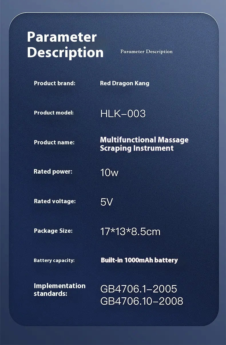 Electric Scraping EMS Micro Current Vacuum Therapy Suit with Variable Speed