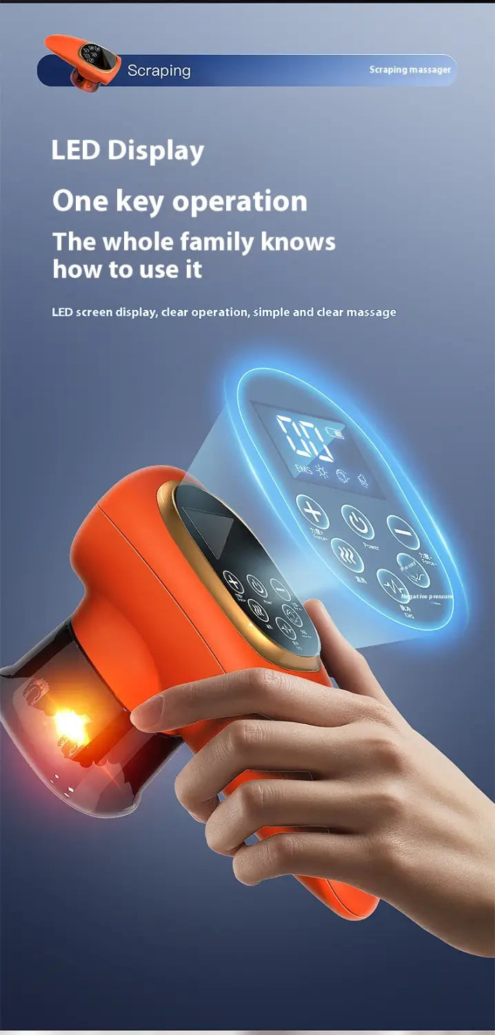 Electric Scraping EMS Micro Current Vacuum Therapy Suit with Variable Speed