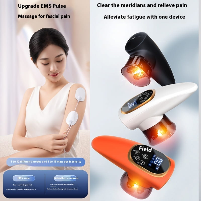 Electric Scraping EMS Micro Current Vacuum Therapy Suit with Variable Speed