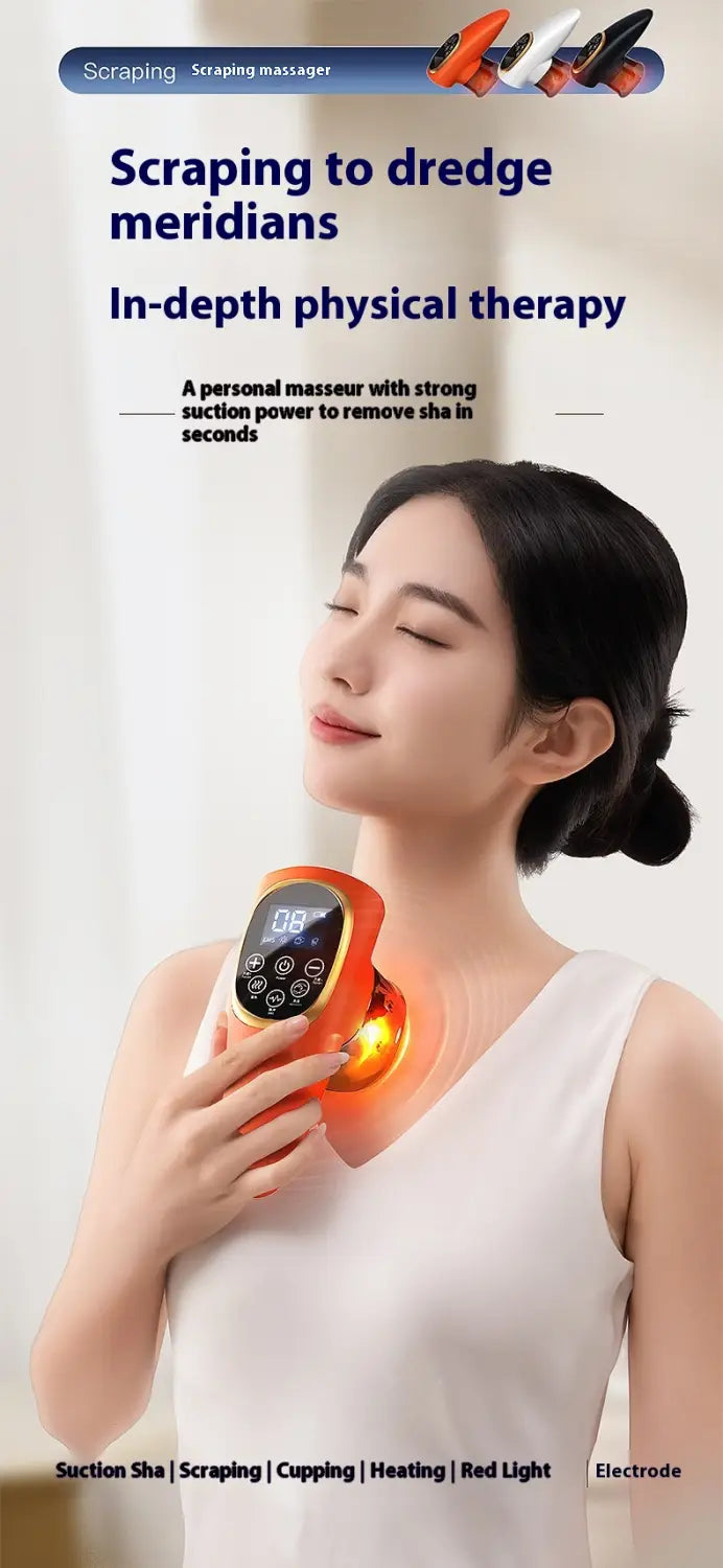 Electric Scraping EMS Micro Current Vacuum Therapy Suit with Variable Speed