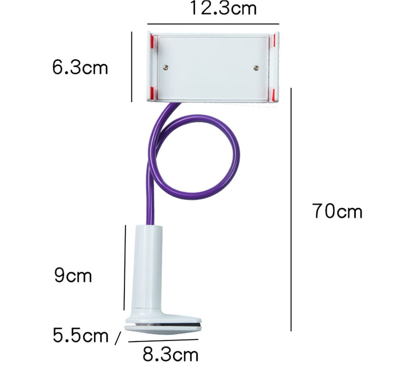 Fashion Desktop Universal Lazy Phone Stand in Black Pink and White