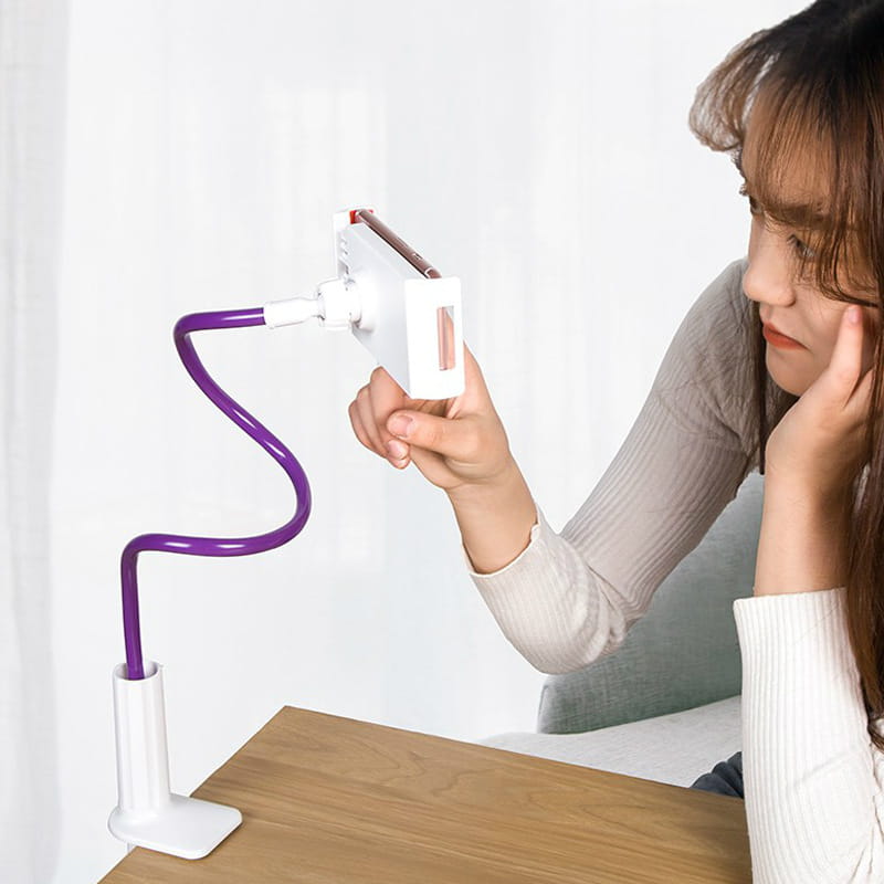 Fashion Desktop Universal Lazy Phone Stand in Black Pink and White