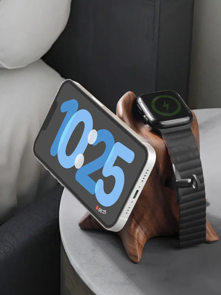 Creative Magsafe Magnetic Wireless Charger and Phone Holder Stump