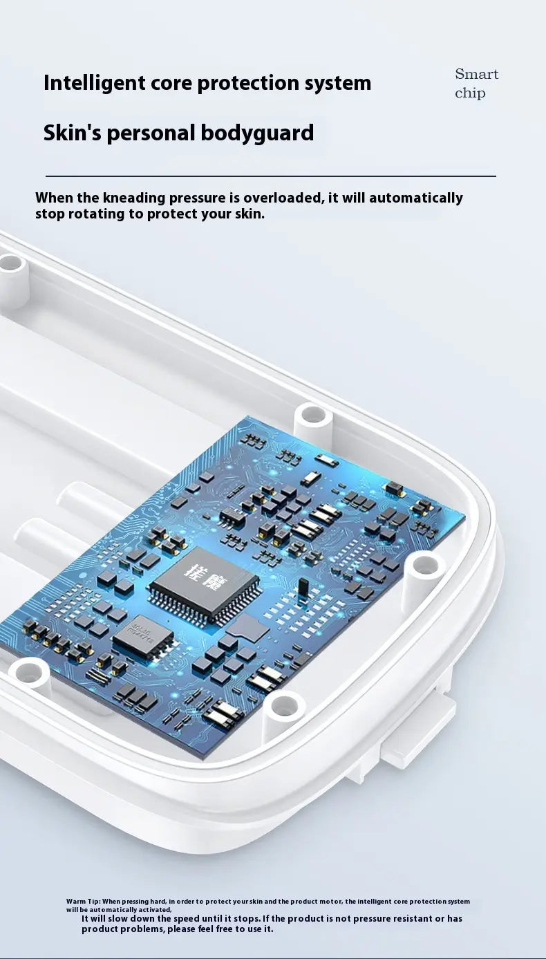 Electric Bath Rubbing Machine Waterproof Complete Set with Rotation and Accessories