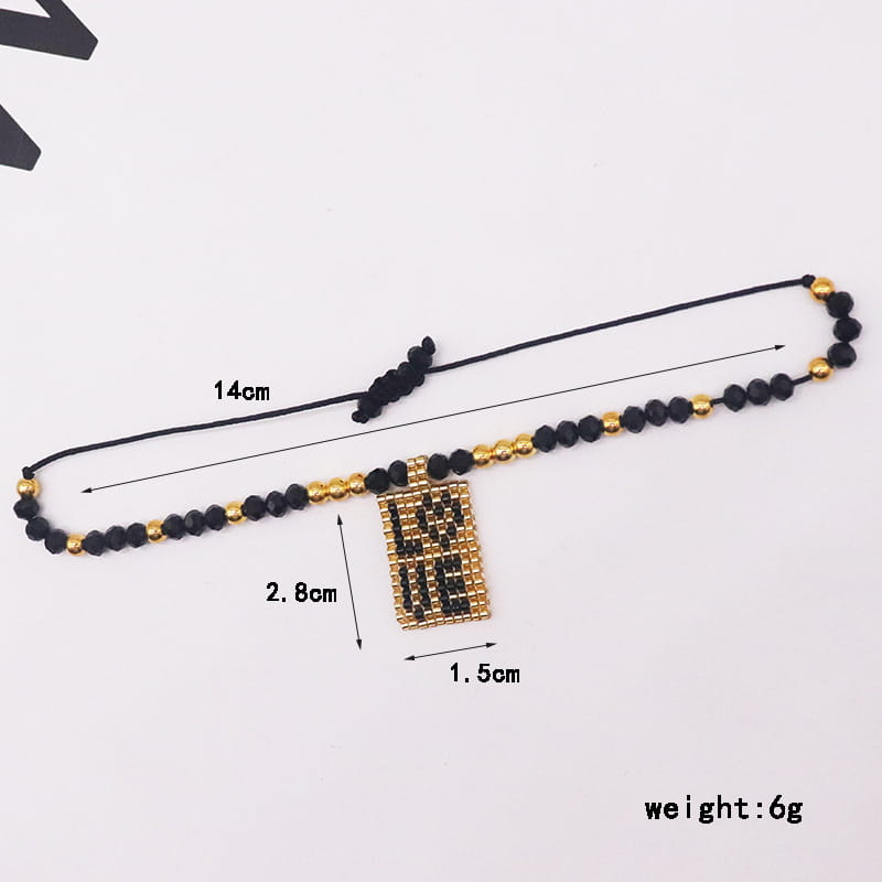 Cross Border For Miyuki Bracelet Suit Ethnic Style Heart Tag Crystal Bracelet