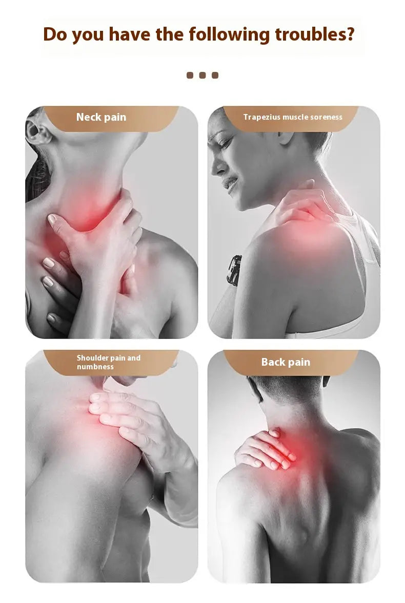 Hot Compress Multifunctional Shoulder Massage Instrument with Neck Kneading