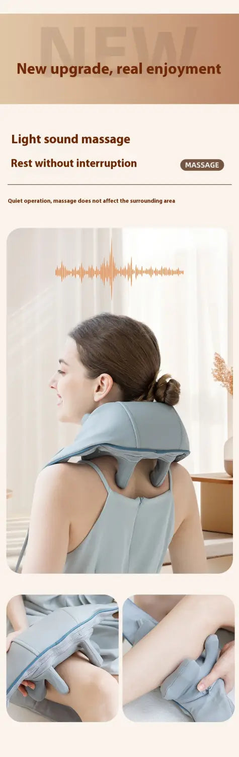 Hot Compress Multifunctional Shoulder Massage Instrument with Neck Kneading