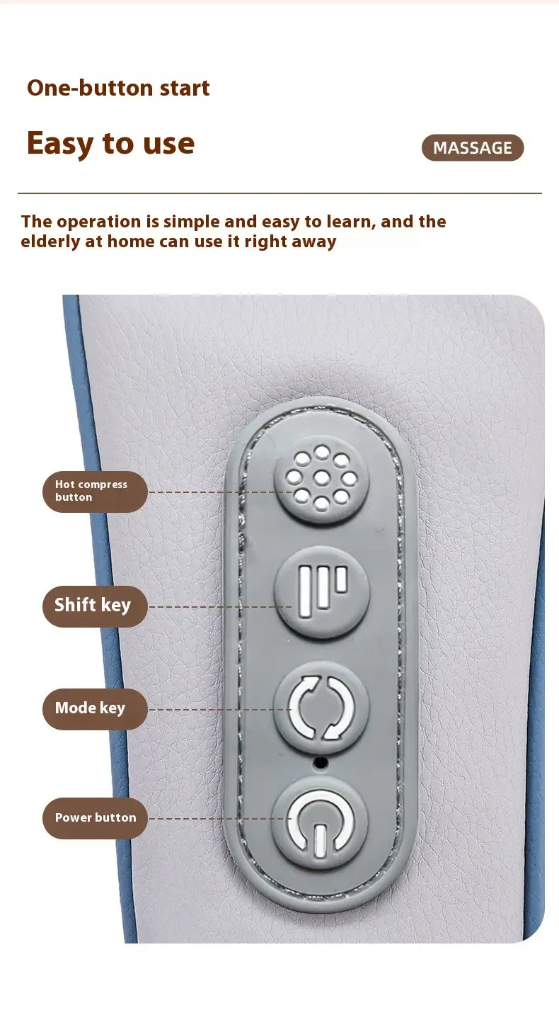 Hot Compress Multifunctional Shoulder Massage Instrument with Neck Kneading