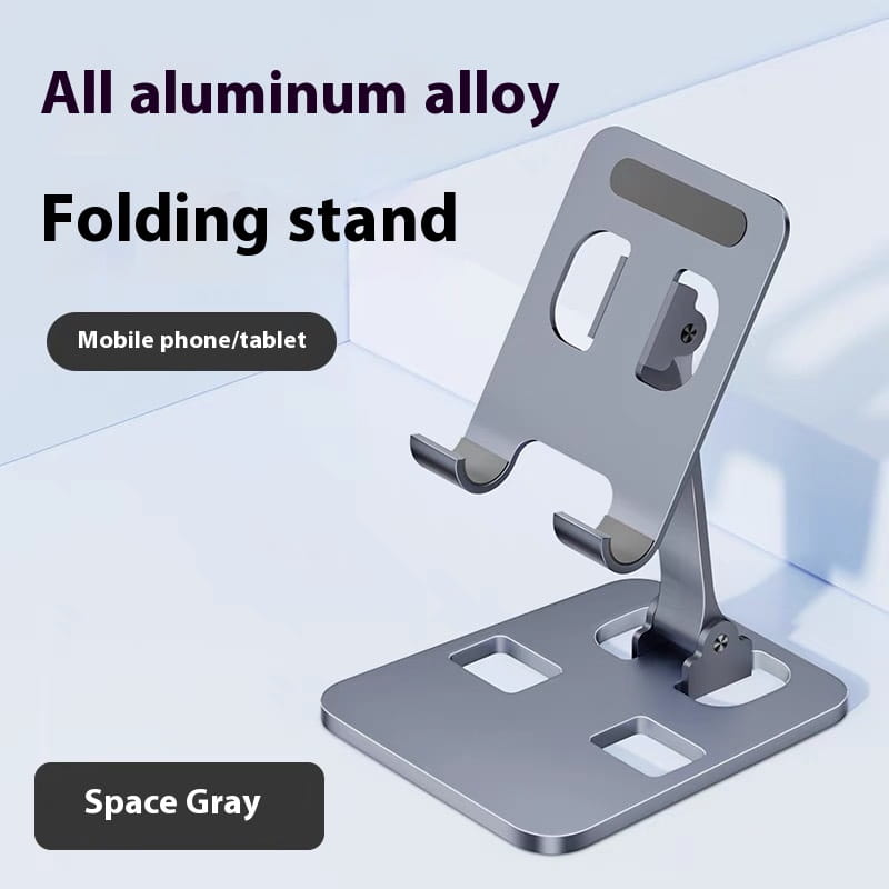 Aluminum Alloy Mobile Phone Holder with Lazy Folding Rotation