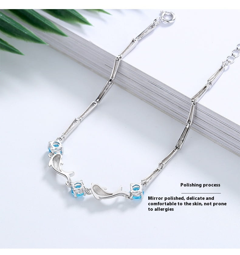 Dolphin Bracelet Female S925 Sterling Silver