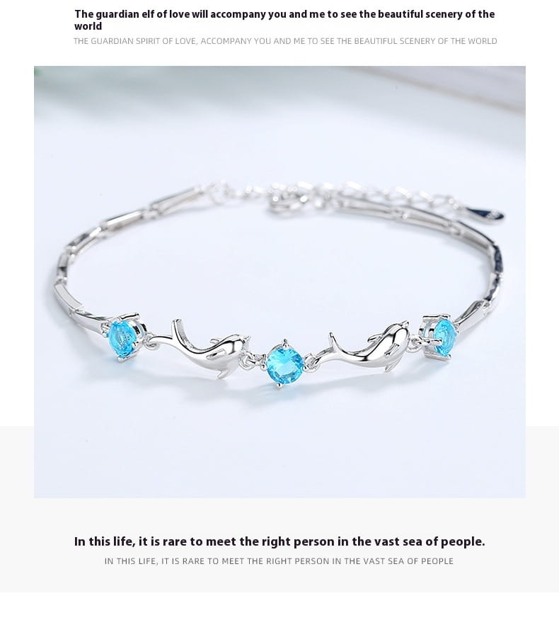 Dolphin Bracelet Female S925 Sterling Silver