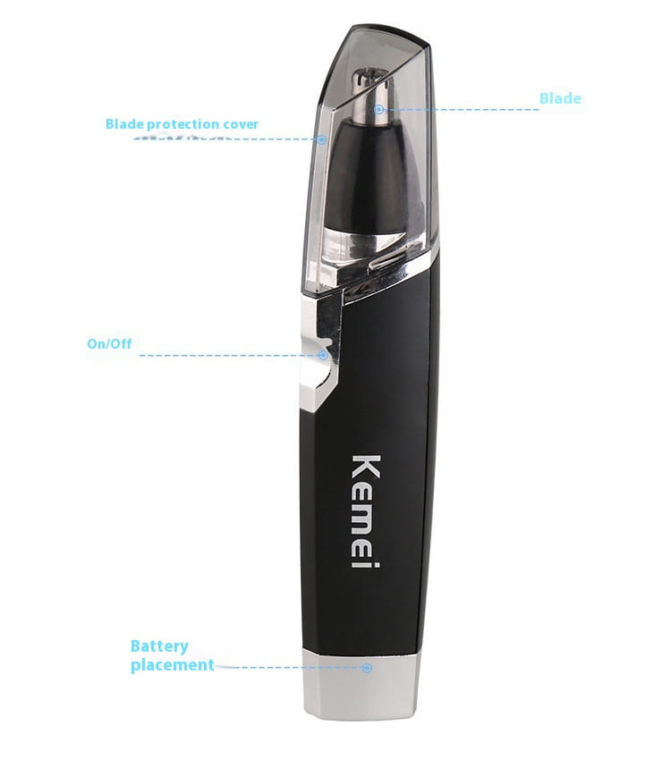 Battery Electric Nasal Hair Trimmer with Cleaning Brush