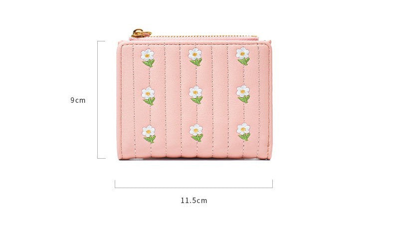 Cute Embroidered Women’s Wallet Simple And Short Off - Wallets That Are Cute Enough to Steal the Show