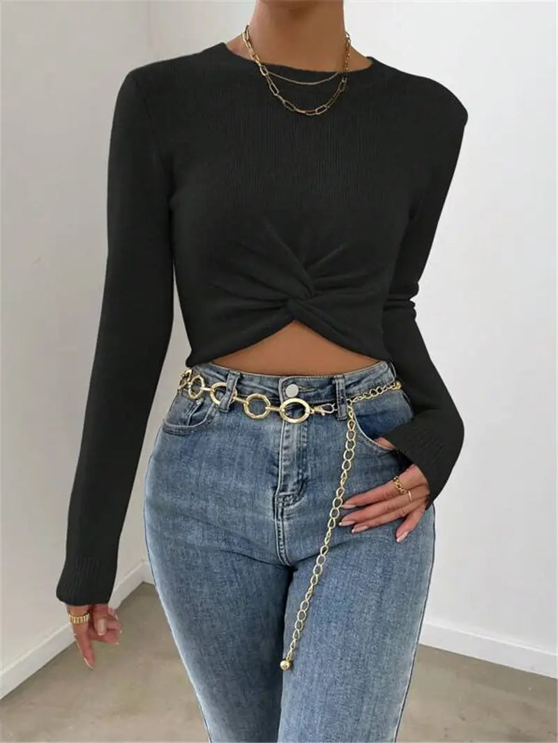 Pulover de pulovere cu vâscoză groasă pentru femei cu mânecă lungă de iarnă tricotat S-XL