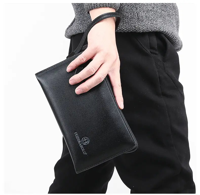 PU Leather Fashion Wallet with ID Card Holder and Zipper Pocket for United States