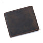 Vintage Men’s Wallet Top Layer Crazy Horse Skin Multifunction - Wallets As Cool As Your Dad’s Retro Stories