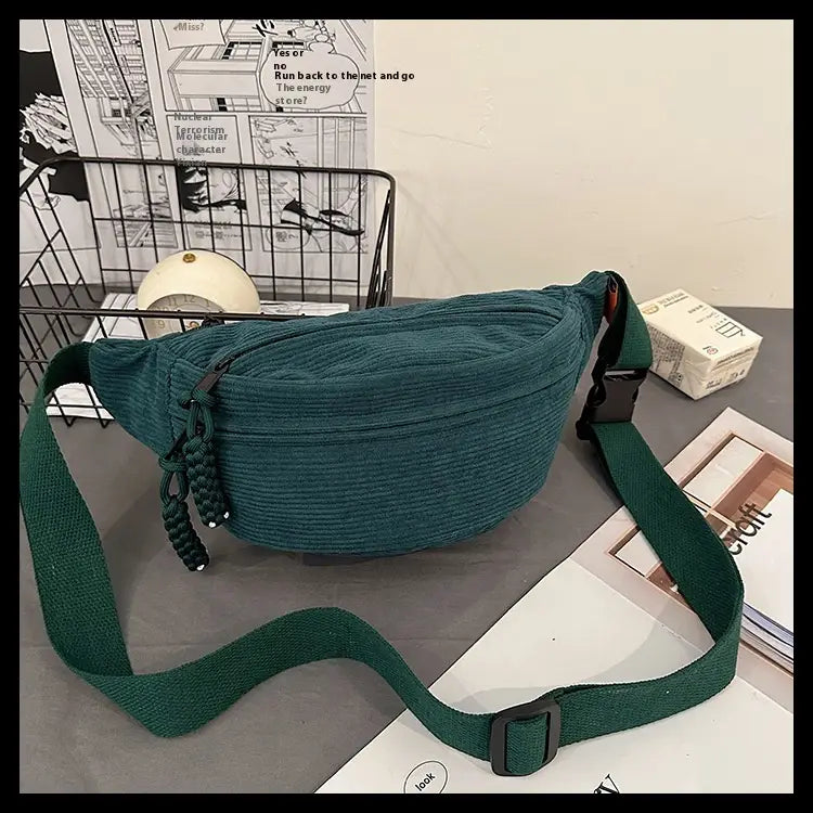 Casual Crossbody Shoulder Bag with Preppy Style and Polyester Lining