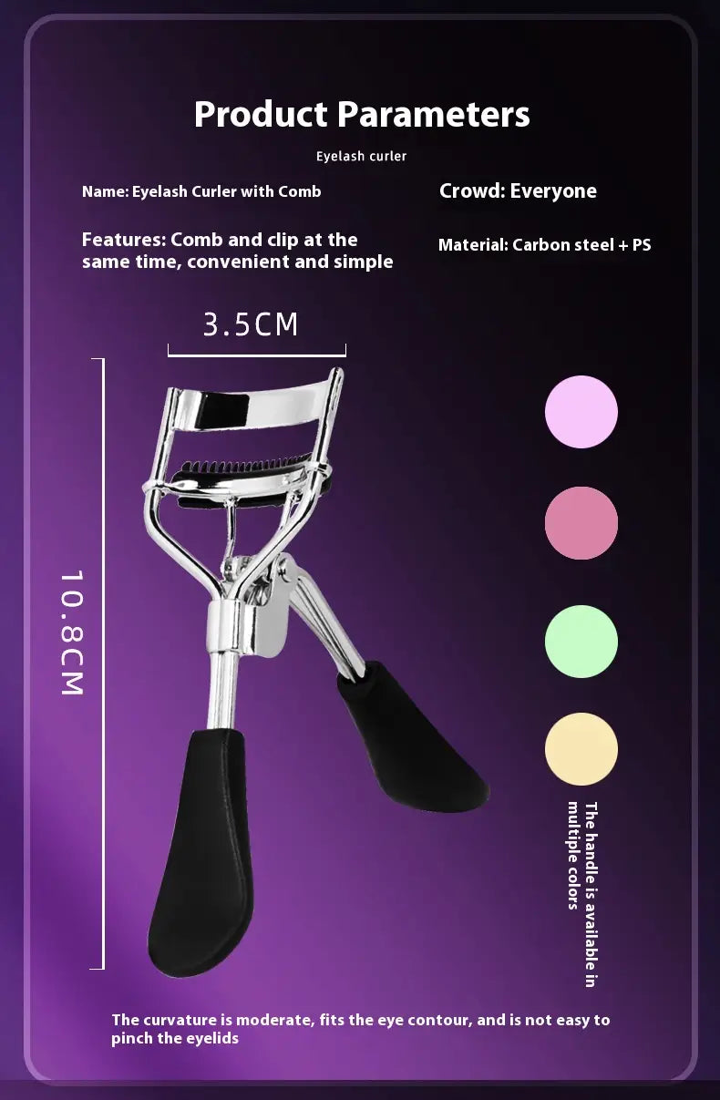 Color Ribbon Comb Set Black Pink Purple Yellow Green Box