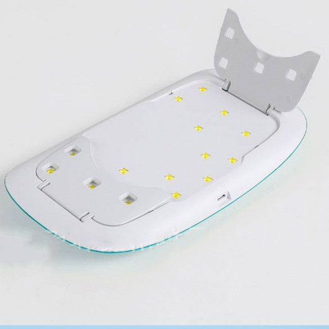24W Portable Rechargeable Nail Lamp Therapy Machine with UV LED Beads - Teleplus 24w portable rechargeable nail lamp