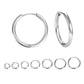 25 Line Geometric Circle Round Large Circle Ear Clip - Circle Ear Clips So Big They Almost Need a Map