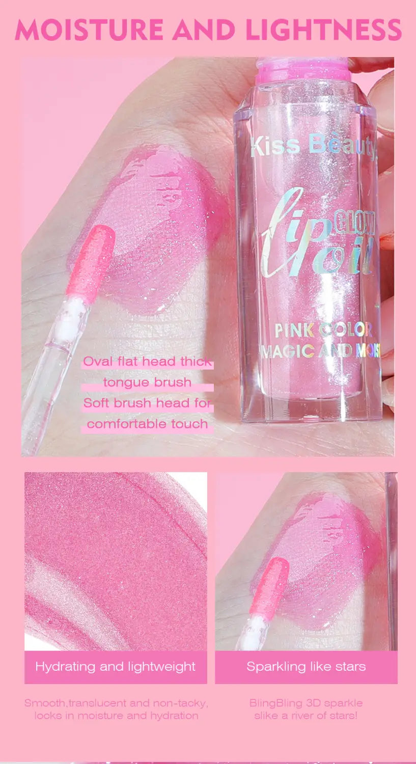 Color Changing Lip Gloss with Temperature-Responsive Moisturizing and Repair