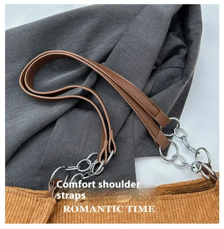 Cord -Umhängetasche mittelgroß