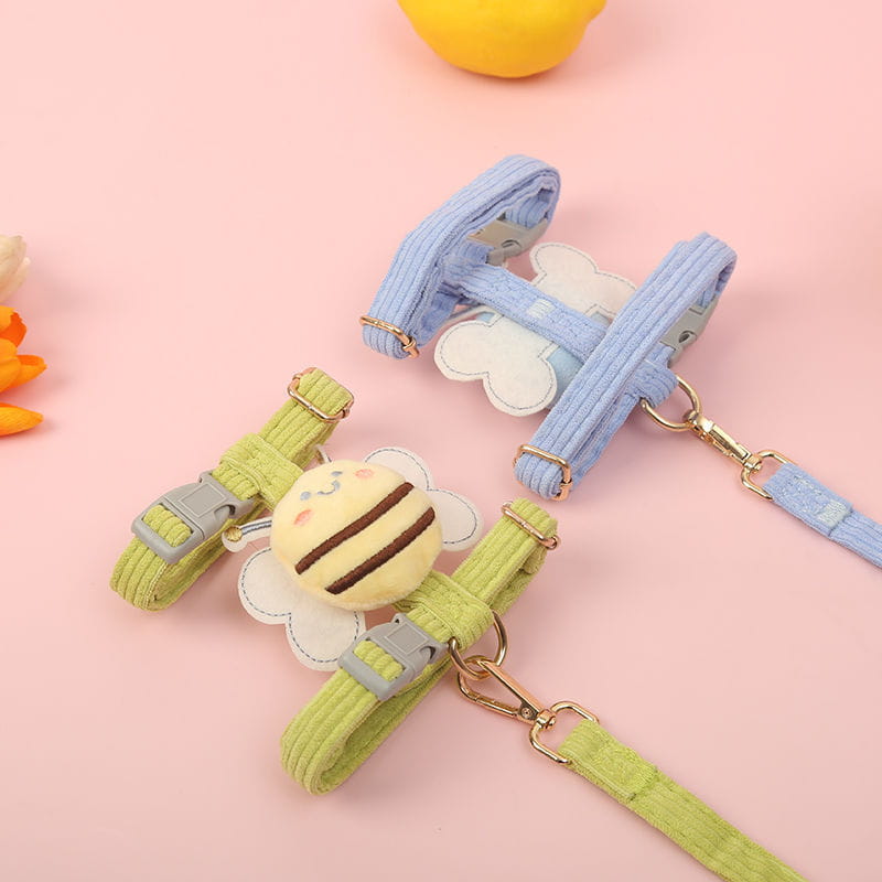 Interactive Bee Cat Toy Rope Färgglada tygteaser för katter och kattungar