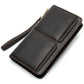 Business Double Pocket Men’s Wallet Long Wallet Multiple Card Slots Genuine Leather Men’s Clutch Clutch - Genuine