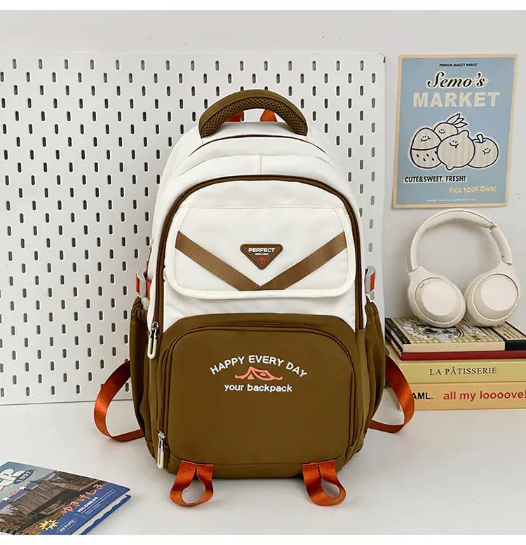 Backpack unisex Nylon School BOOK LIGHTRABAG più colori