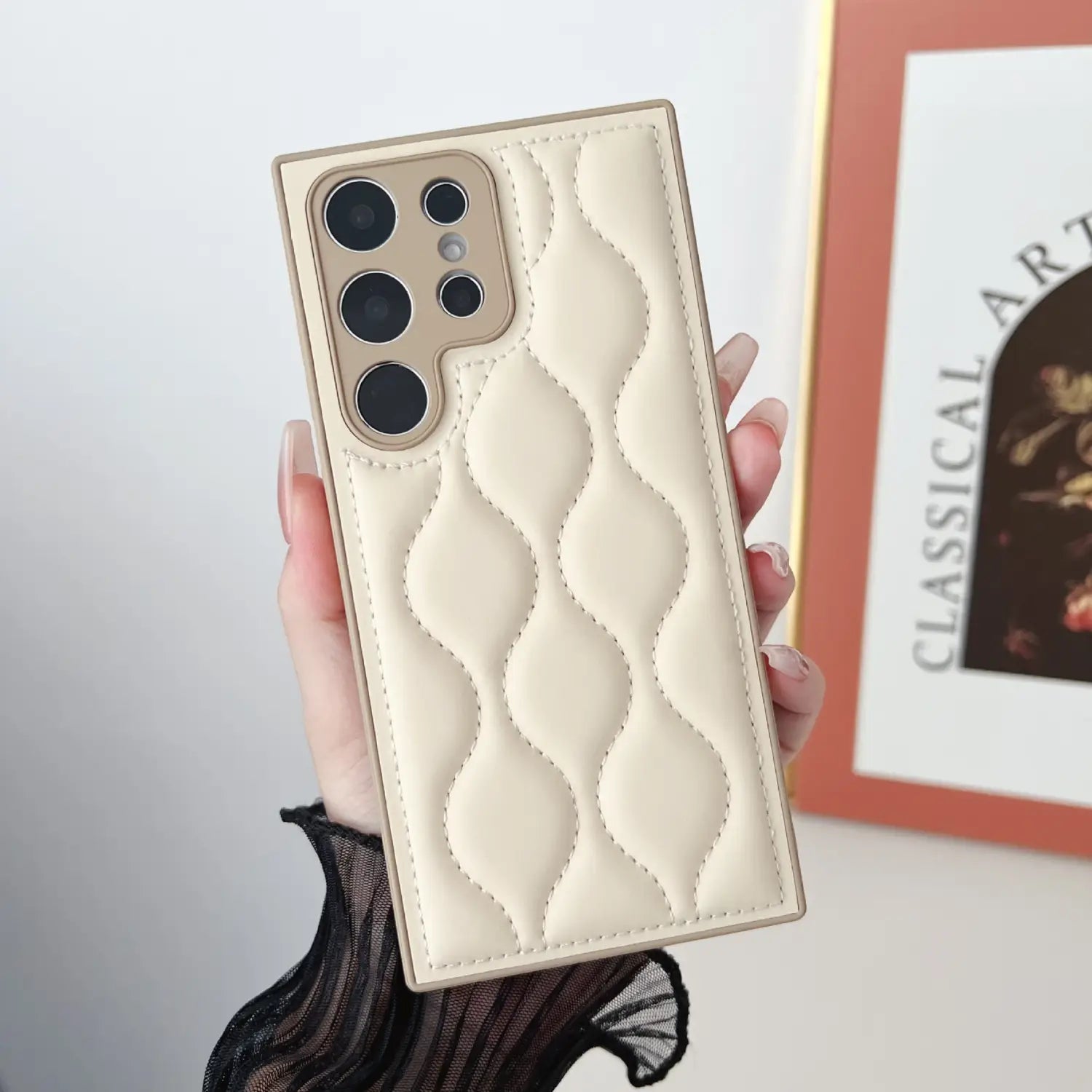 S23ultra Ultra-thin Wrist Strap S24 Drop-resistant Phone Case