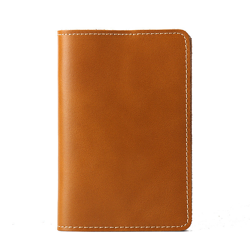 Genuine Leather Passport Holder Vertical Cowhide Simple Handmade - Genuine Leather Holder That Loves Your Passport