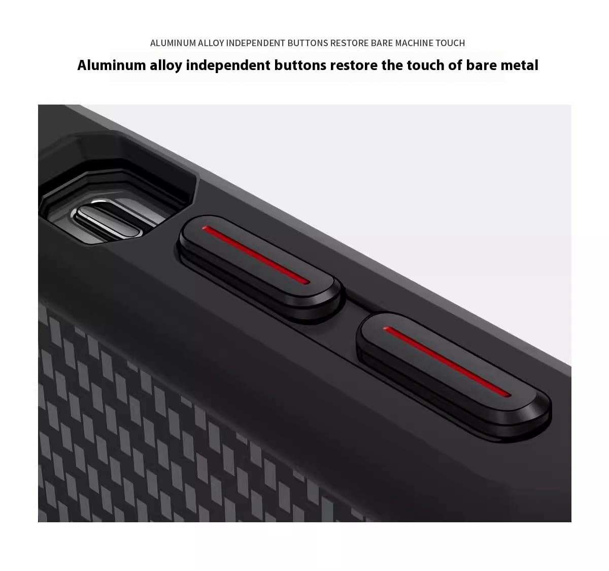 Applicable Carbon Fiber Magnetic Bracket Drop-resistant Protective Armor Small Waist Phone Case