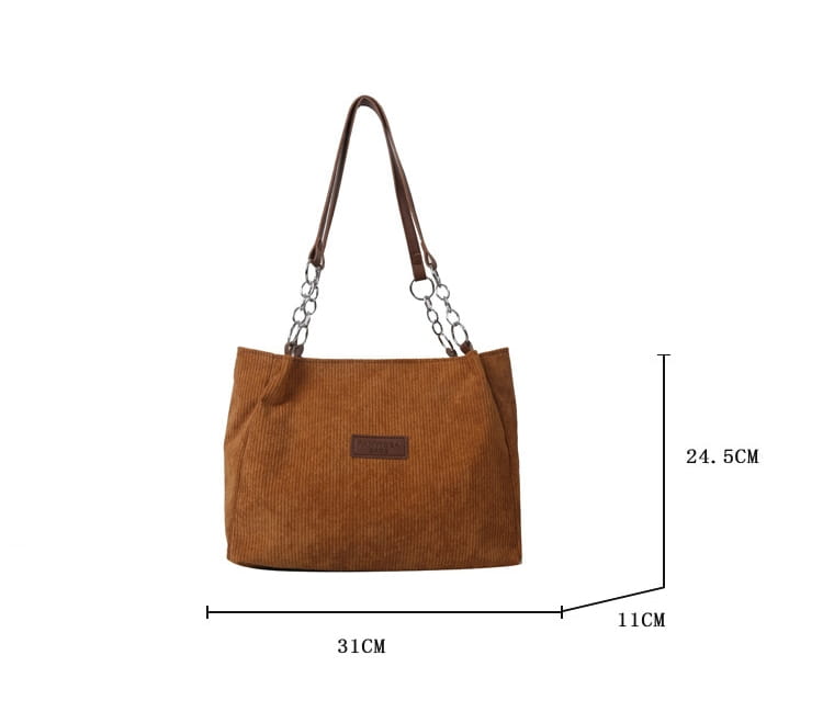 Cord -Umhängetasche mittelgroß