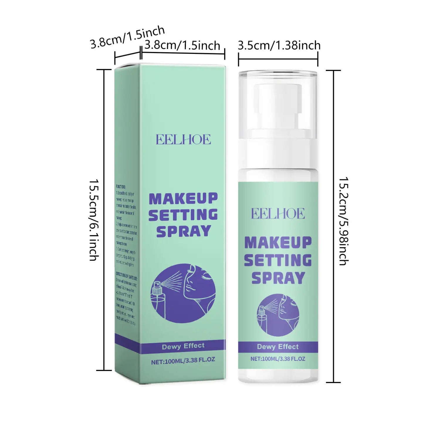 Moisturizing Makeup Mist Spray with Glycerol Vitamin E and Titanium Dioxide