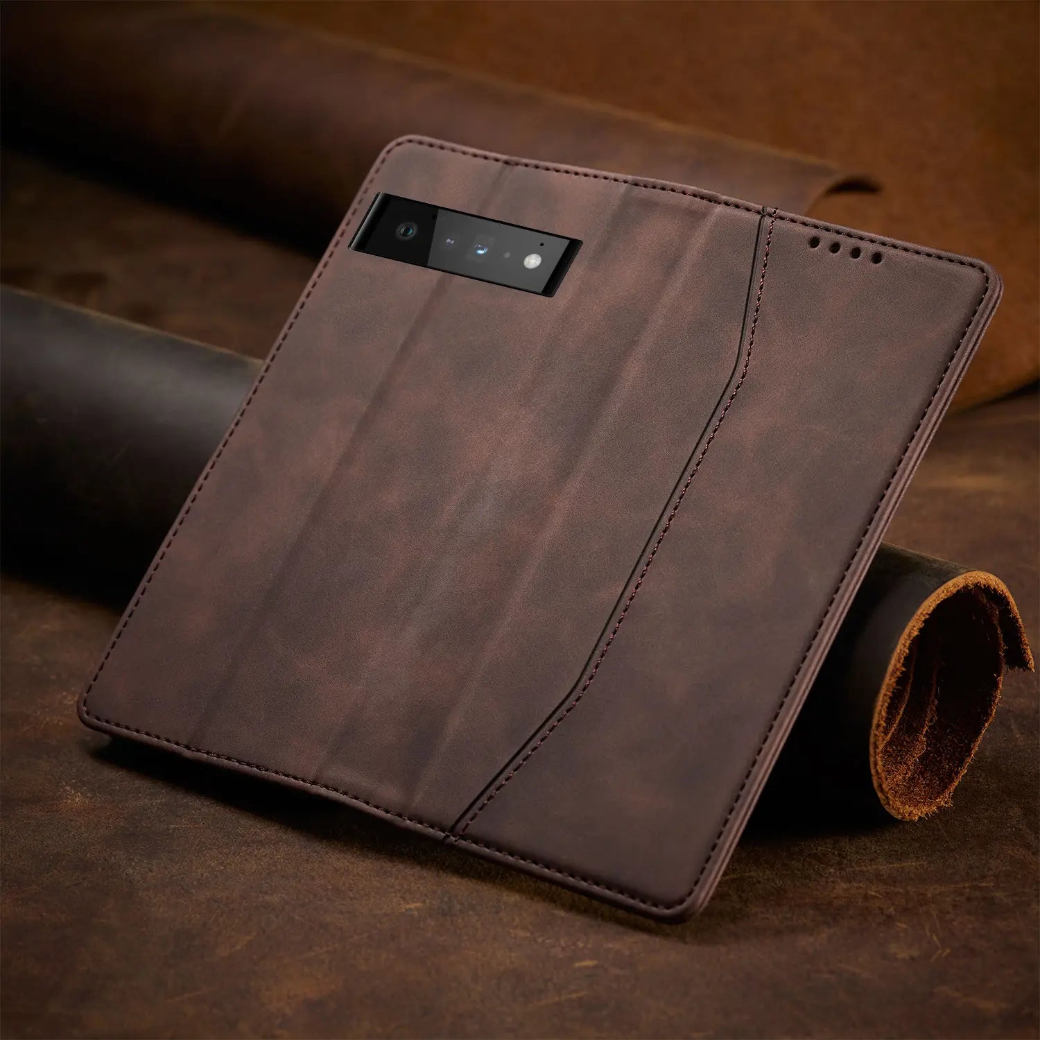 Mobile Phone Leather Case Magnetic Flip Cover