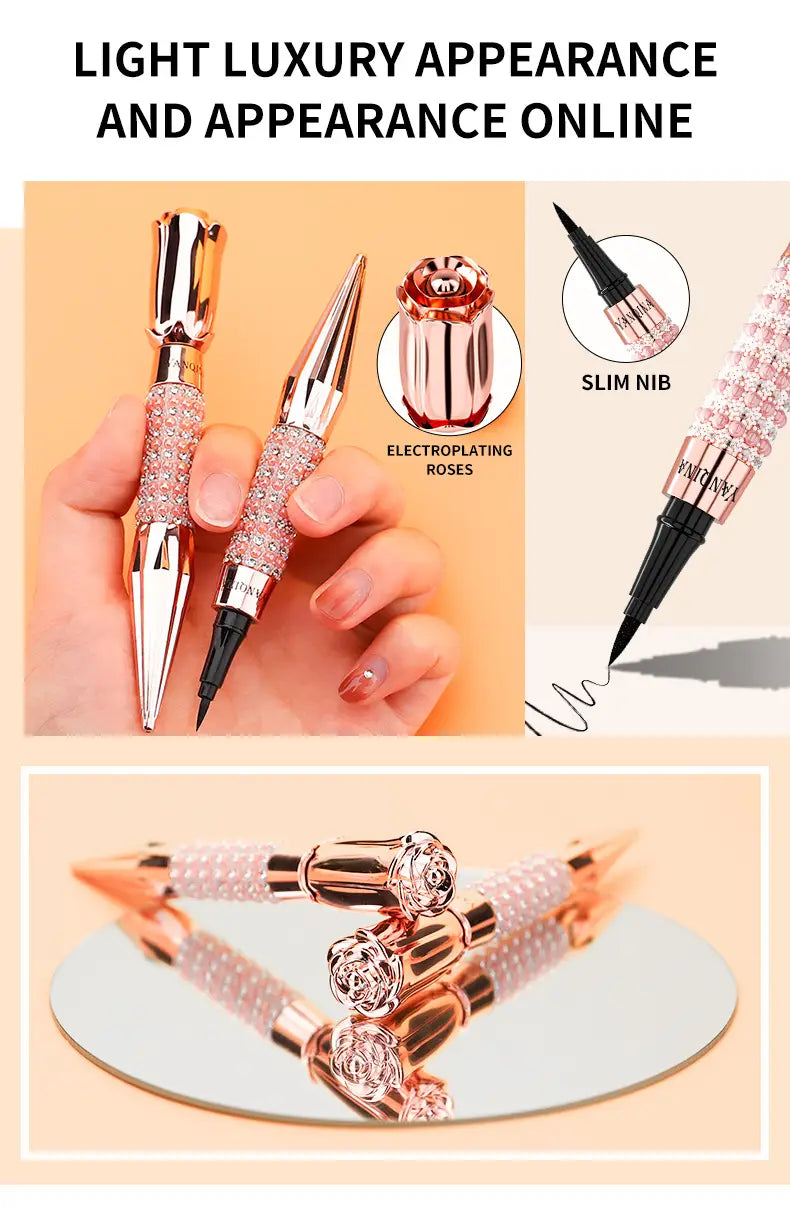 Smudge Cool Black Color Liquid Eyeliner for Precise Application