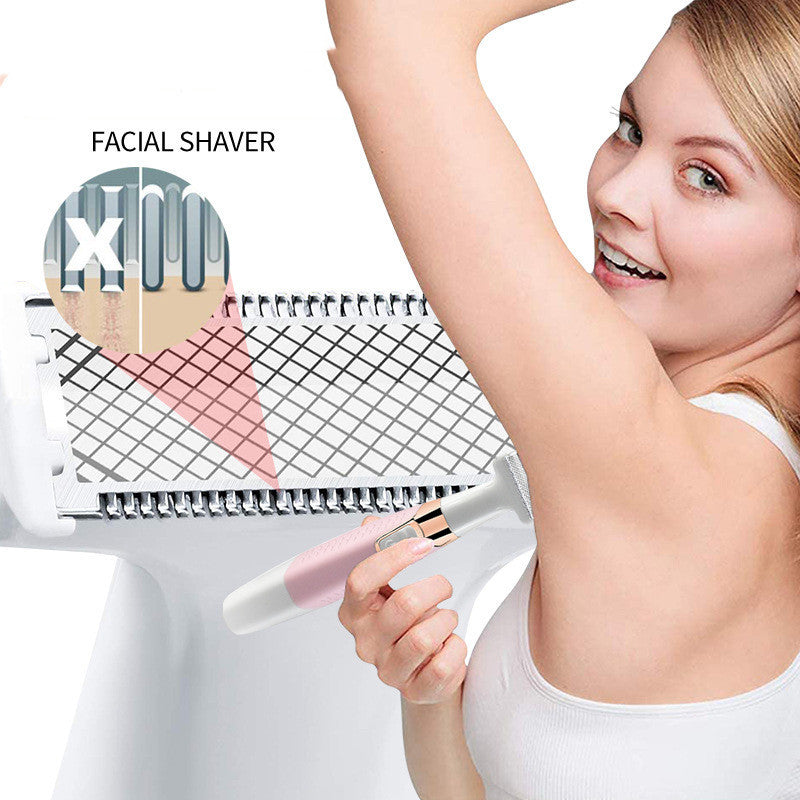 Electric Hair Removal Device Female USB Shaver 5 In 1 Eyebrow Trimmer - Get Smooth with the Electric Hair Removal Device