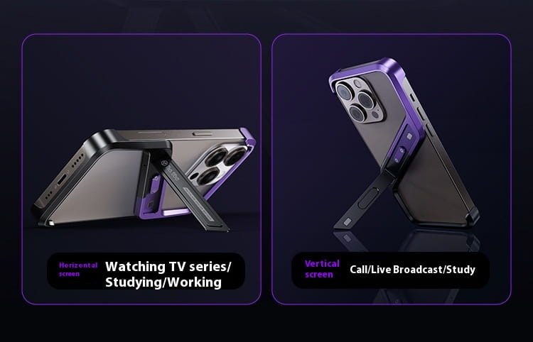 Applicable Pivot Half Pack Aluminum Alloy Phone Shockproof Bracket for Apple