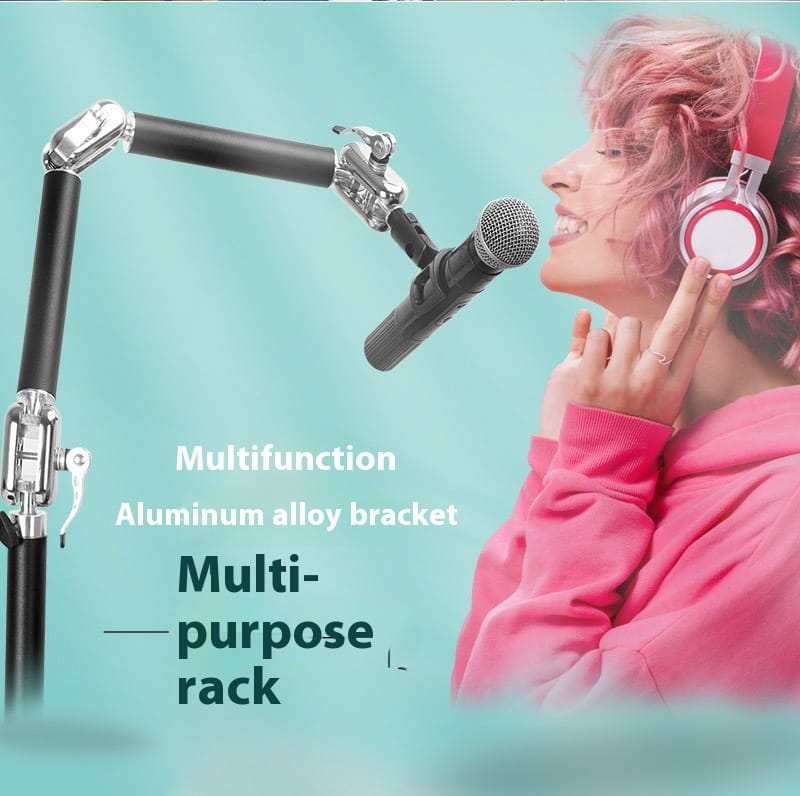 Extensionable Desktop Tablet Computer Stand with Multiple Sections and Bases