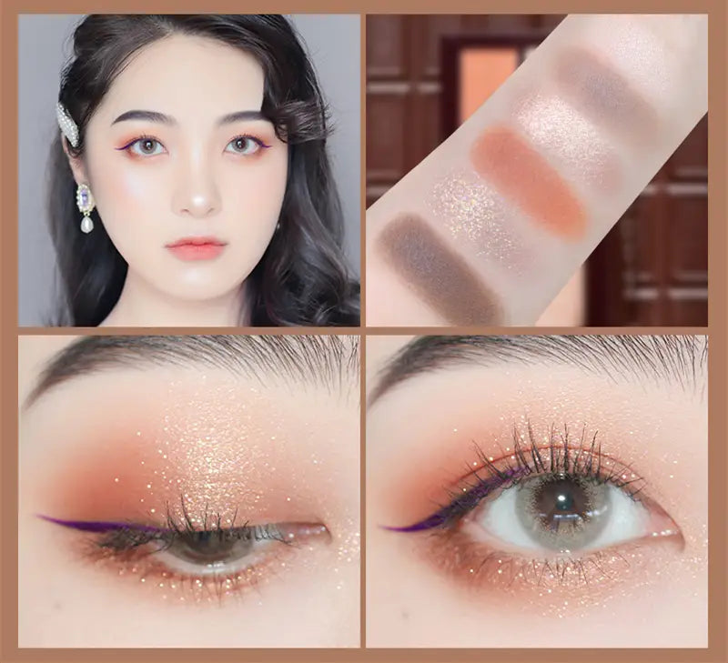 Net Red Taro Milk Seks-farge Øyenskygge