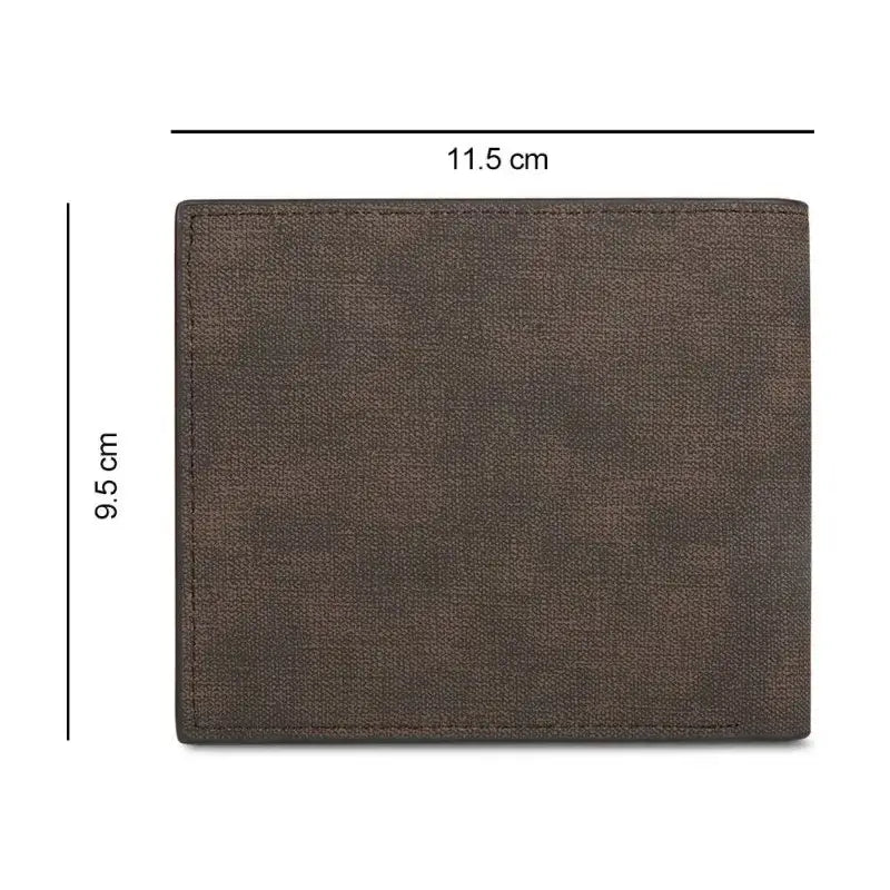 Customized PU Leather Coin Purse for Men in Gray Brown Dark Black