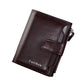 Men’s Wallet Short Button Wallet Large Capacity - Laughing All the Way to the Bank with Leather Wallet