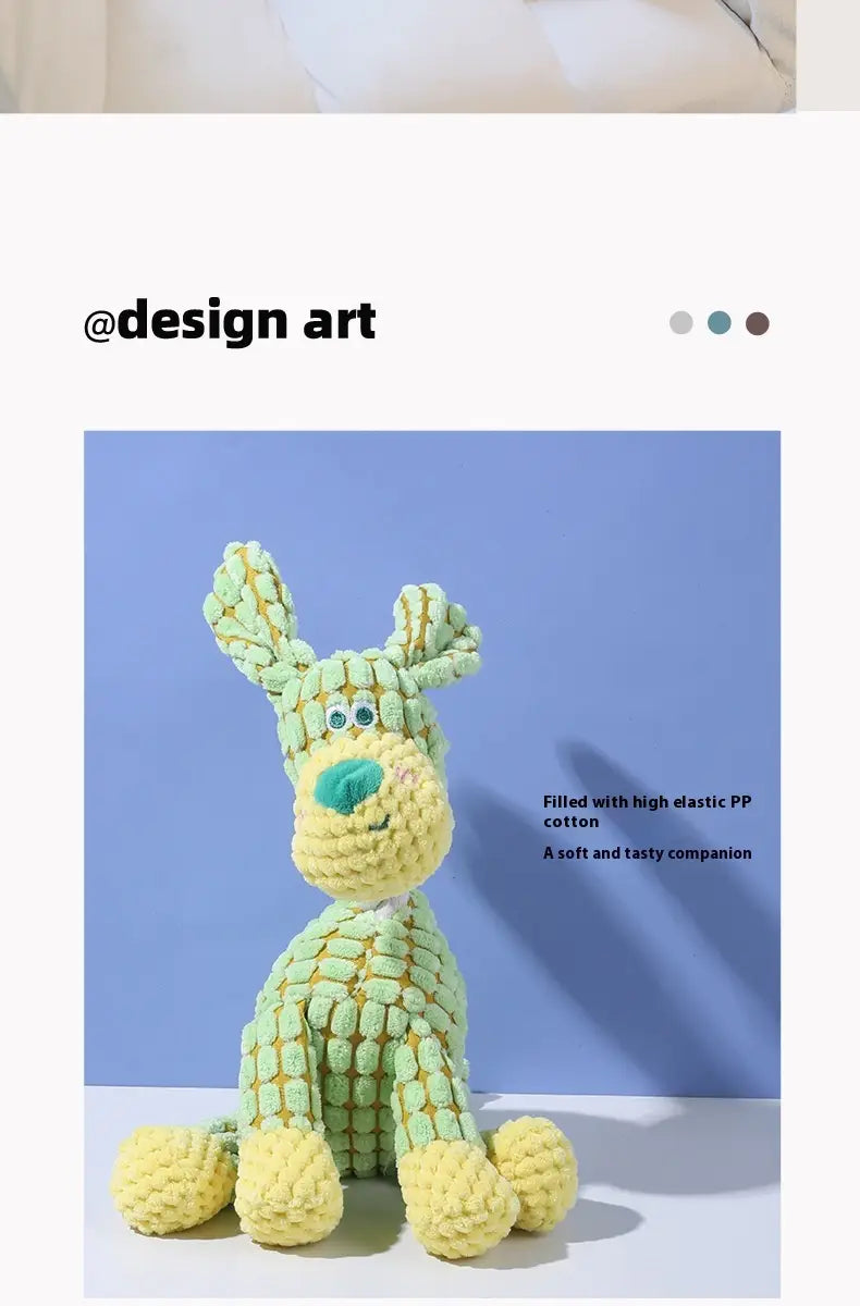 Giocattoli per cani con tessuto molare sound interattivo masticare per animali domestici