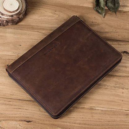 Retro horse leather multifunctional tablet PC case - Saddle Up Your Tablet with Retro Leather Flair