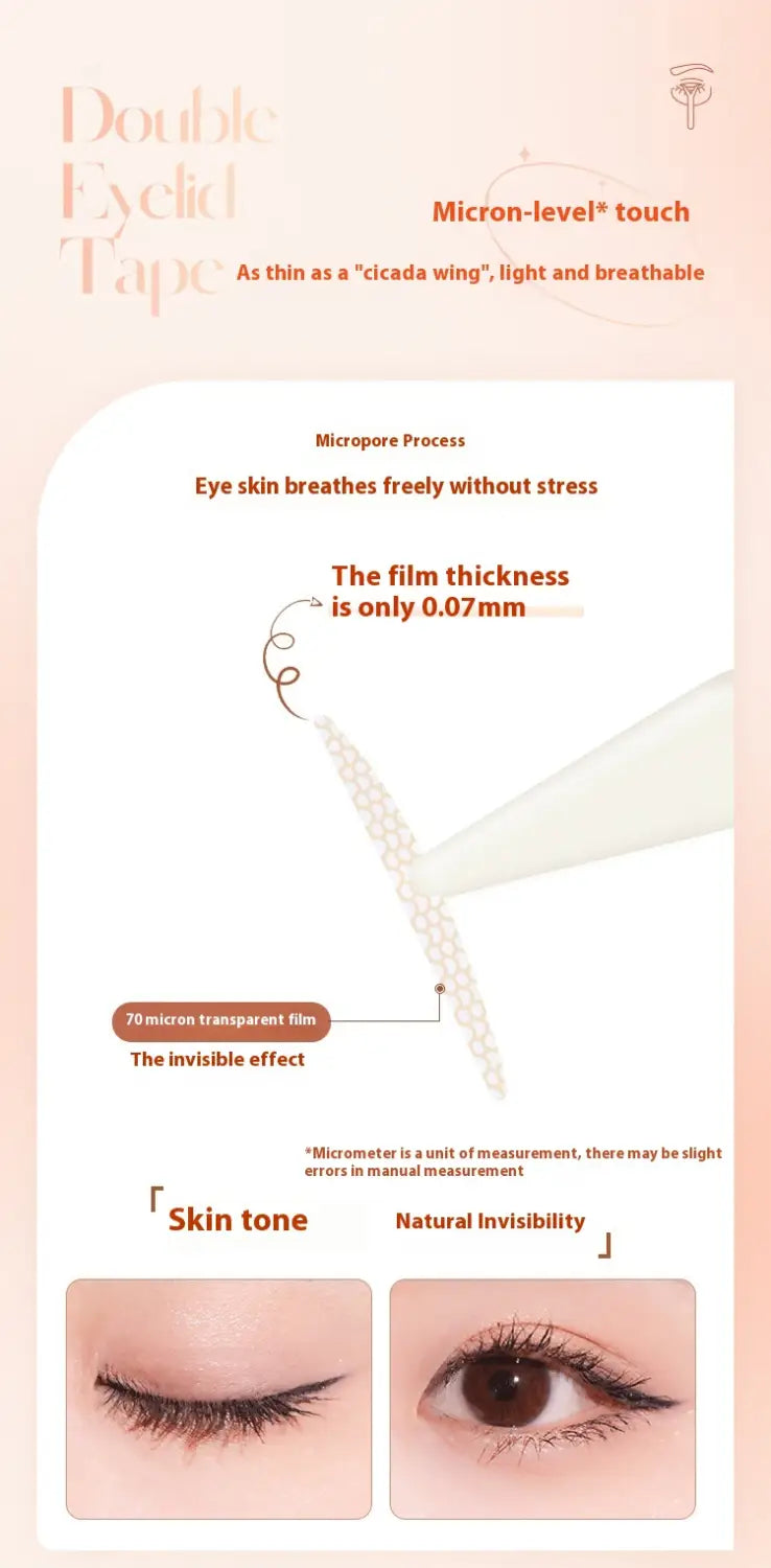 Double Eyelid Stickers Set with Crescent and Olive Shapes for Natural Look