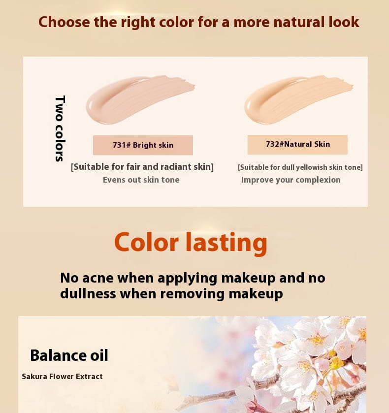 Klaisy Lock Makeup Flawless Liquid Foundation for Natural and Bright Skin