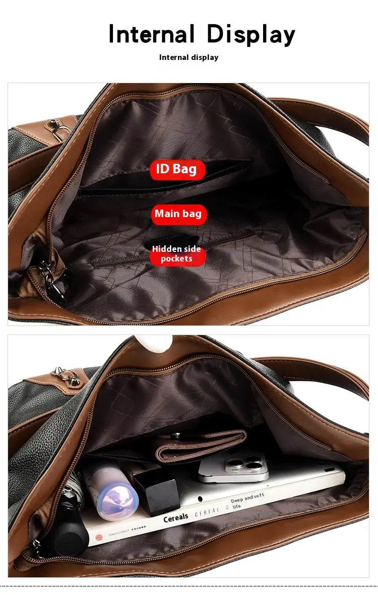Large Capacity Multi Compartment Cross Body Bag in Durable Polyester Fabrics